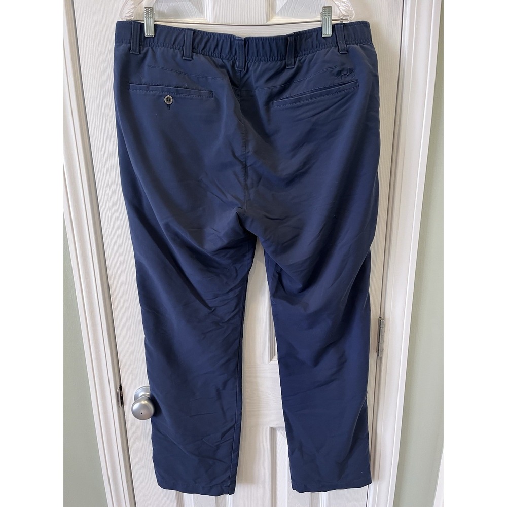 Under Armour Men's 40 x 32 1350053 Navy Blue Straight Leg Tech Golf Pants Chino - Picture 2 of 7